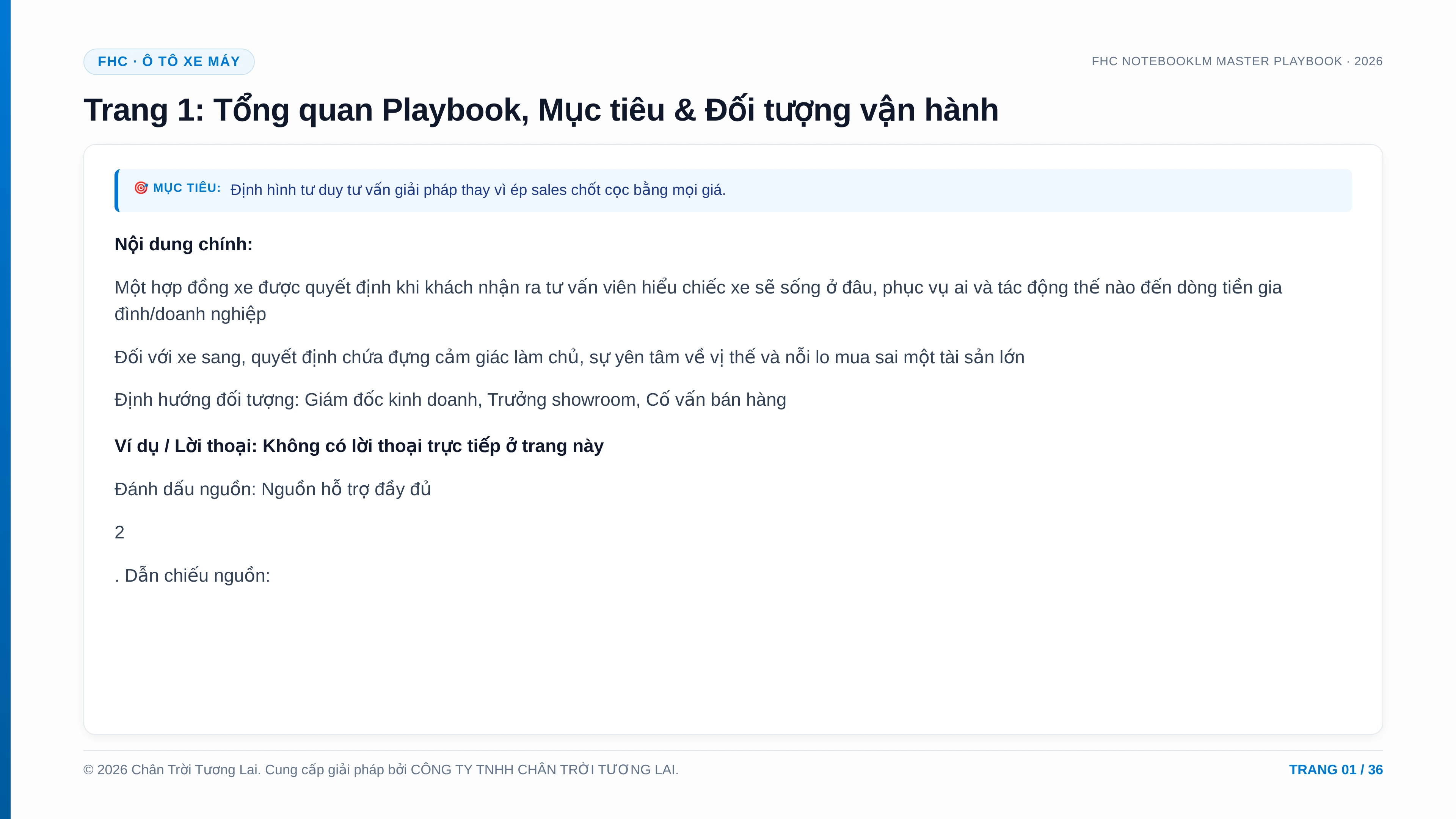 KỊCH BẢN BÁN HÀNG SHOWROOM Ô TÔ & XE SANG 2026 - trang xem trước 1