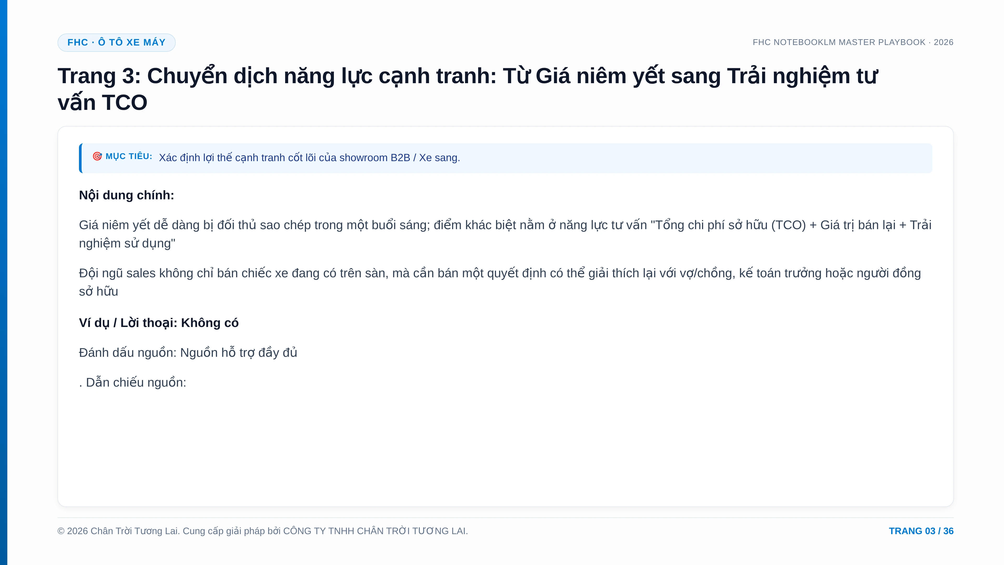 KỊCH BẢN BÁN HÀNG SHOWROOM Ô TÔ & XE SANG 2026 - trang xem trước 3