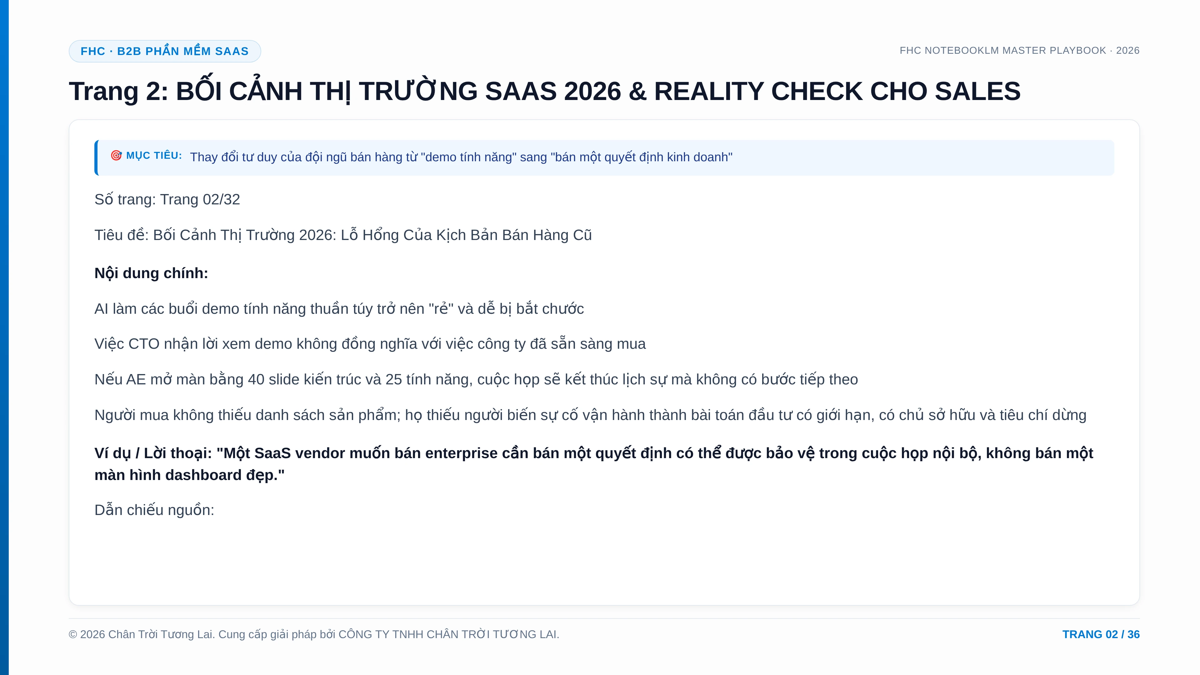 KỊCH BẢN BÁN HÀNG B2B SAAS & CÔNG NGHỆ 2026 - trang xem trước 2