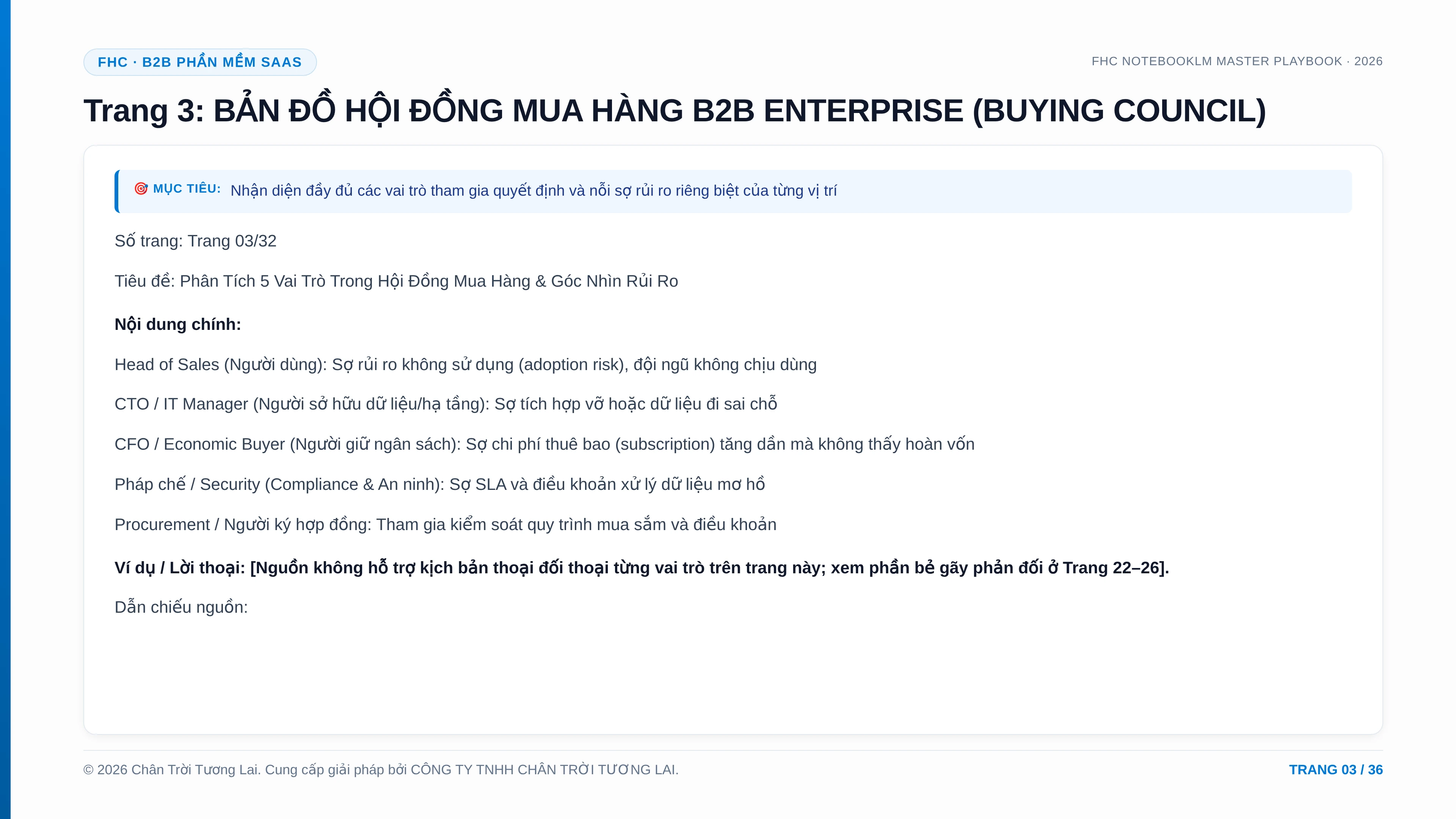 KỊCH BẢN BÁN HÀNG B2B SAAS & CÔNG NGHỆ 2026 - trang xem trước 3